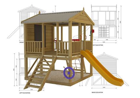 Mango Pak Cubby House Australian Made Wooden Playground Diy Kits Wooden Playground Diy