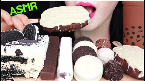 Asmr Oreo Cake Ice Cream Bubble Tea Wafer Stick 오레오 아이스박스 케이크 아이스크림