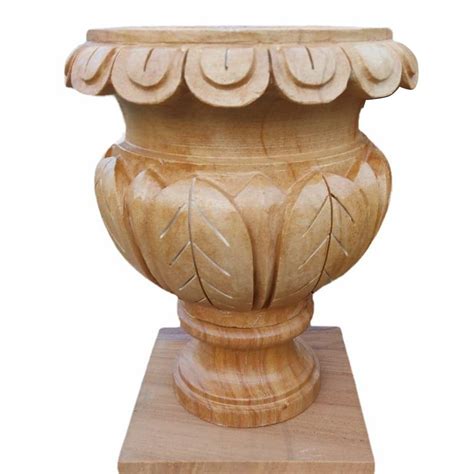 Unique Light Brown Garden Sandstone Planter At Rs 6000 In Makrana ID