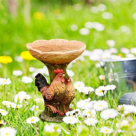 Vogeltränke Stehend für Wildvögel Vogelfutterspender mit Ständer