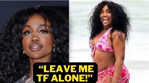 Sza Breaks Silence On People Calling Her Fat Getting Surgery Youtube