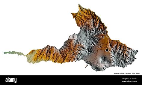 Forma De Imbabura Provincia De Ecuador Con Su Capital Aislada Sobre