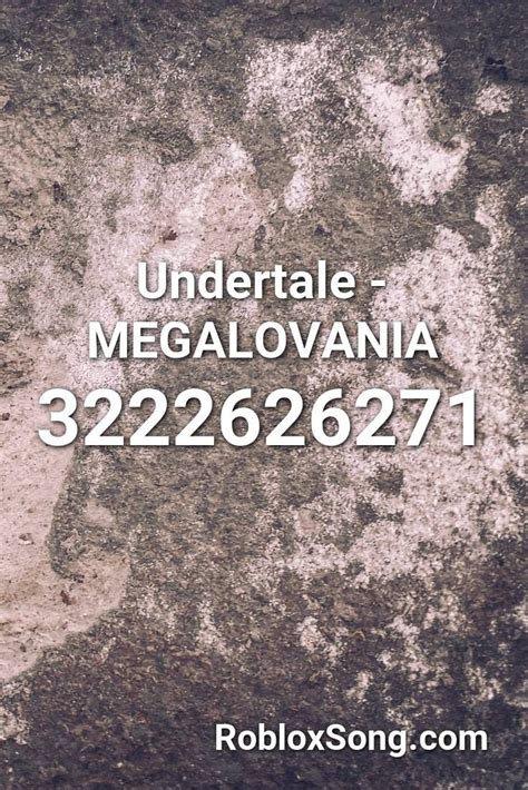 Undertale Megalovania Roblox ID Roblox Music Codes In 2020 Roblox