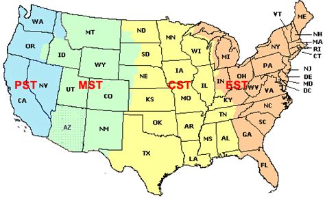 Printable Map Of Time Zones In The United States Printable Us Maps Images