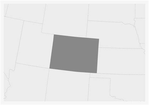 Map of USA with highlighted Colorado state map 41060912 Vector Art at Vecteezy