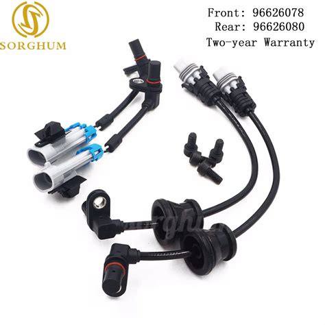 New Set Front Rear Set Abs Wheel Speed Sensor For Chevrolet Captiva Equinox Pontiac Saturn