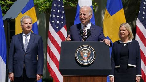 Ukraine War US Fully Backs Sweden And Finland Nato Bids Biden Says