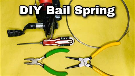 How To Make Bail Spring Tutorial For Spinning Reel Diy Bail Spring