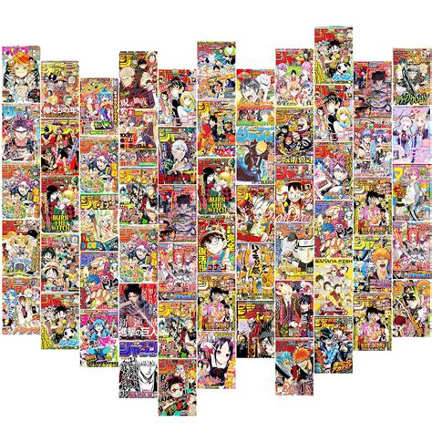 Zjnb 60pcs Anime Room Decor Anime Poster Manga Wall Anime | Desertcart GB