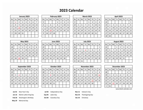 2023 2024 Printable Calendar With Holidays One - June 2024 Calendar