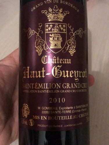 Château Haut Gueyrot Saint Émilion Grand Cru Vivino France