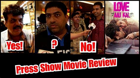 Love Aaj Kal Movie Review In Press Show - YouTube