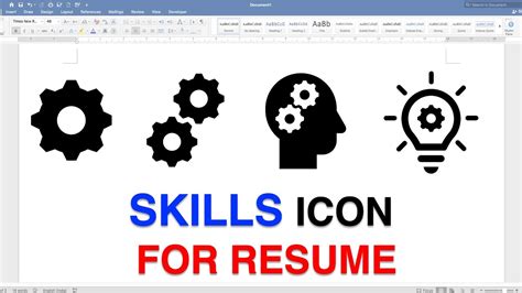 Skills Icon For Resume Cv Youtube