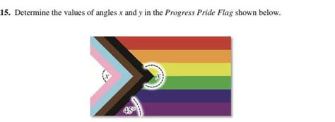 Solved Determine The Values Of Angles X And Y In The Progress Pride