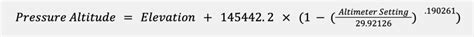 Pressure Altitude Explained (Formula and Examples) - Pilot Institute