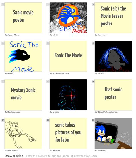 Sanic movie poster - Drawception