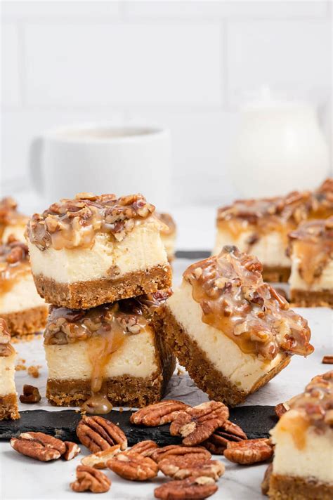 Pecan Pie Cheesecake Bars - Princess Pinky Girl