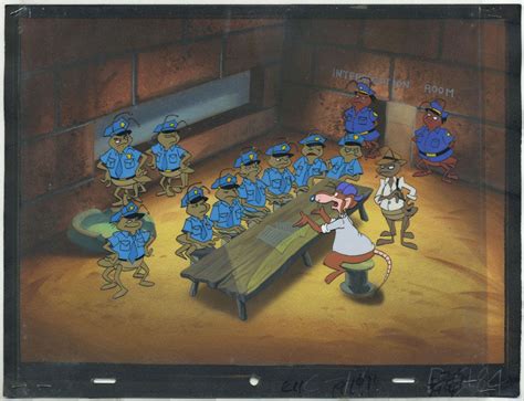 Capitol Critters animation cel setup, in Trent C.'s Animation Cels