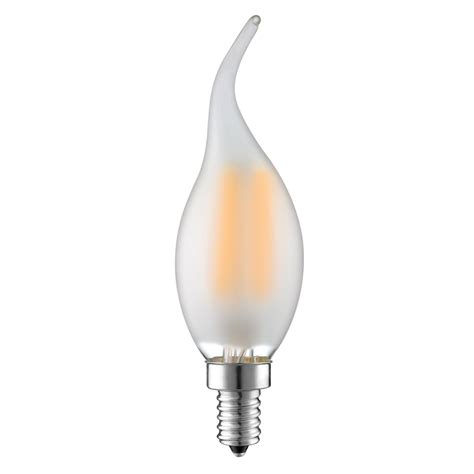 W Incandescent Equivalent Watt Led Frosted Flame Tip Pack Sleek