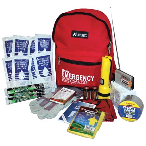 SOS One-Person Deluxe Emergency Survival Kit Backpack