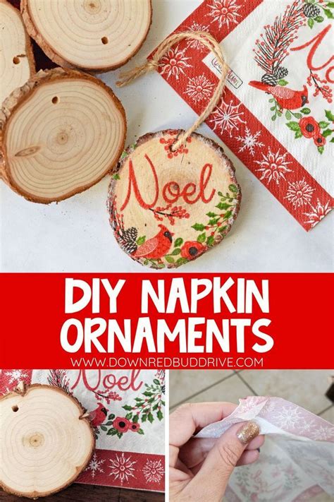 How To Make A Napkin Ornament In 2020 Diy Christmas Ornaments Easy