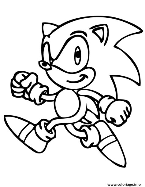 Coloriage Sonic The Hedgehog Walking Dessin Sonic Imprimer