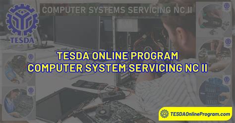 TESDA Computer System Servicing NC II Online Course TESDA Online Program