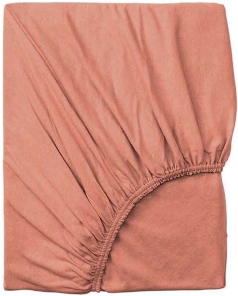 Hoeslaken Split Topper Dubbel Jersey Nude 160x220 30 Cm Bol