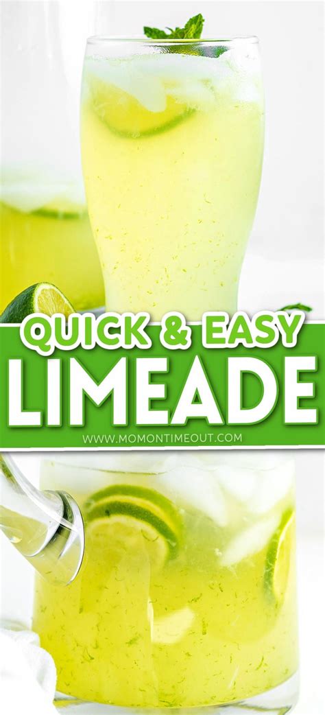 Easy Homemade Limeade Just 2 Ingredients Just 2 Ingredients Mom