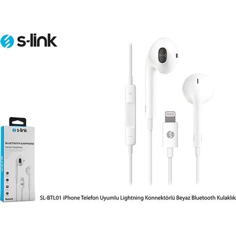 S link SL BTL01 iPhone Uyumlu Lightning Beyaz Kulaklık Fiyatı