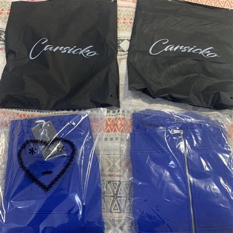 Carsicko Full Small Royal Blue Tracksuit Perfect Depop