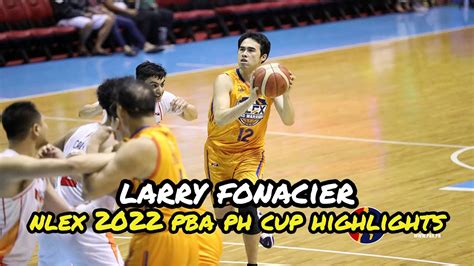 Larry Fonacier NLEX 2022 PBA PH Cup Highlights YouTube