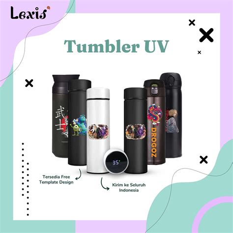 Jual TUMBLER CUSTOM SAKURA NIAGARA LED TRAVEL TERMOS GAMBAR NAMA LOGO