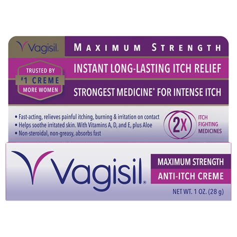 Vagisil Maximum Strength Anti Itch Creme 1 Oz 1 Pack