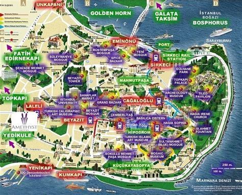 Istanbul carte touristique » Voyage - Carte - Plan