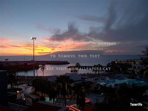 Atlantic Sunset Tenerife Puerto Colon Hd Wallpaper Pxfuel