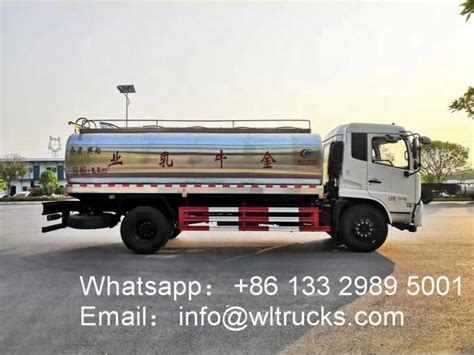 Dongfeng 10000 Liter To 15000liters Insulated Milk Tank Truck Fuel