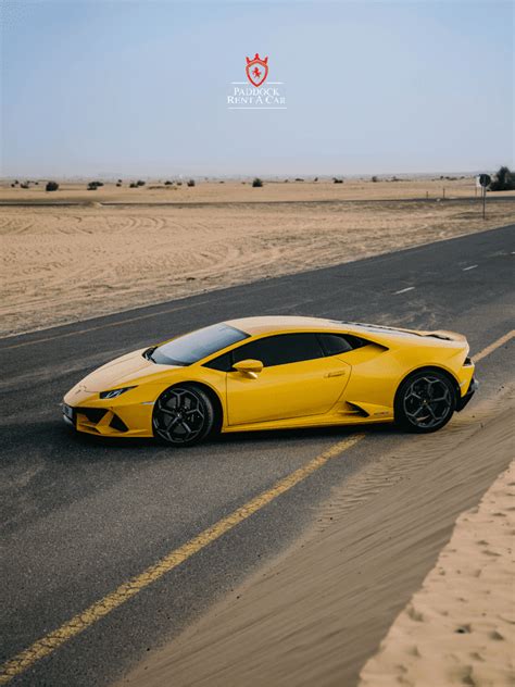 Rent Lamborghini Huracan Evo Yellow In Dubai Paddock Rent A Car