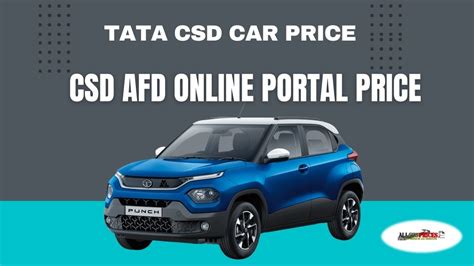 Csd Canteen Tata Car Price List Pdf Csd Afd Online Portal Price List