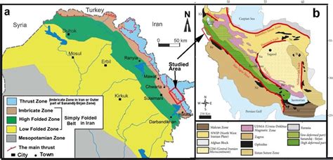 A Tectonic Subdivisions Of Northern Iraq Jassim And Goff 2006