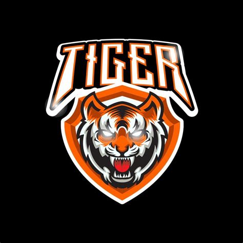 Tiger Head Esport Logo Gaming Vector Art At Vecteezy