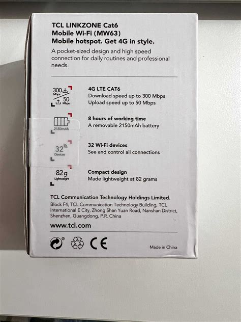 4G Wi-Fi Роутер TCL Link Zone 4G LTE CAT6: 1 250 грн. - Периферійні ...