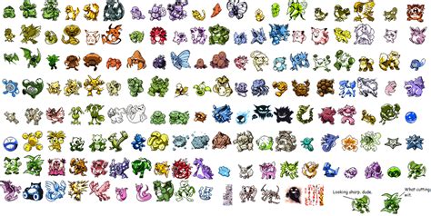 Pokemon Yellow Shiny Sprites by skarchomp on DeviantArt