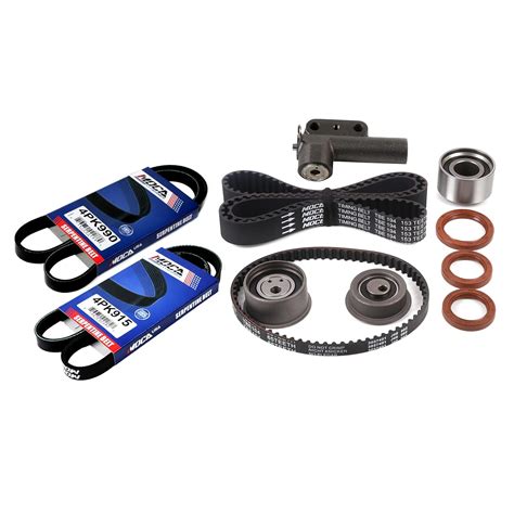 Mplus Timing Belt Kit And Hydraulic Tensioner And 2 Pcs Serpentine Belt Fits 1993 For