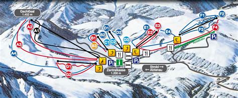 Pistekaart Postalm Arena Skigebied Met 8km Piste In Oostenrijk