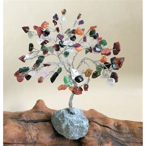 Natural Handmade Gemstone Tree 100 Stone Wire Wrapped Multi-Gem Tree ...