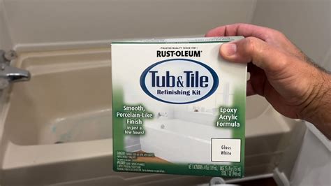 Painting A Bathtub With Rust Oleum Tub And Tile YouTube