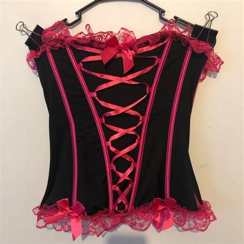 Torrid Intimates Sleepwear Torrid Hot Pink And Black Corset Sz Poshmark