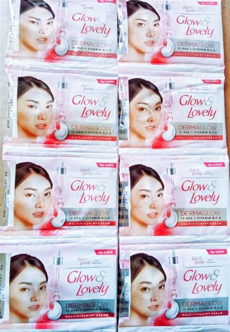 Fair Lovely Glow Derma Cream Multivitamin Sachet Gr Isi Pcs