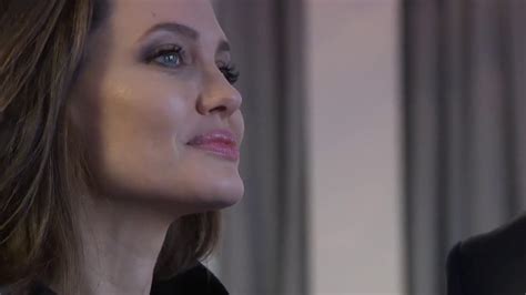 Angelina Jolie Unhcr Special Envoy Meets Nato Secretary Stoltenberg 1